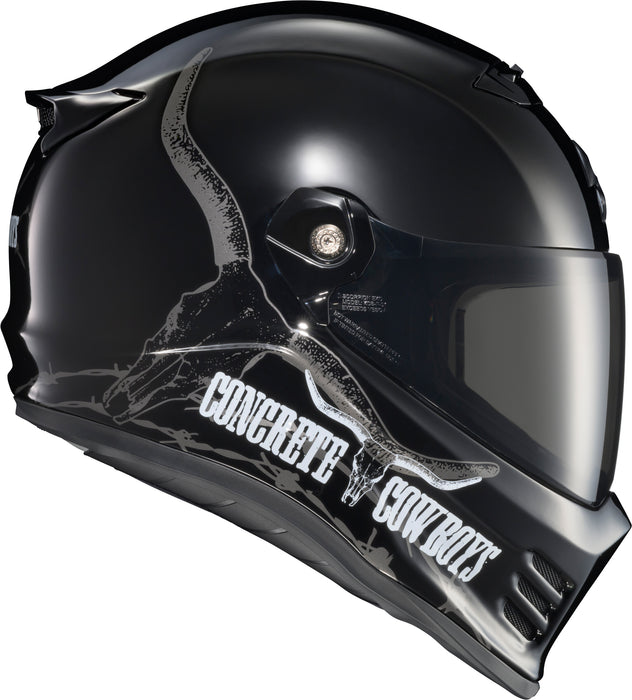 SCORPION EXO Covert Fx Full Face Helmet Concrete Cowboys Gloss Blk Sm Motorcycle Helmets