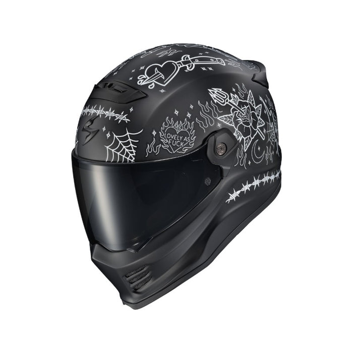 covert motorcycle helmets Scorpion EXO X Helmet - Matte Black Aramid and Polyresin fibres which provide superior strength and extreme light weight Scorpion Covert FX Carbon Helmet