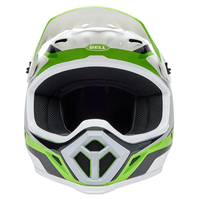 Bell Powersports MX-9 MIPS Green/White Rift Medium- Open Box (Without Box)