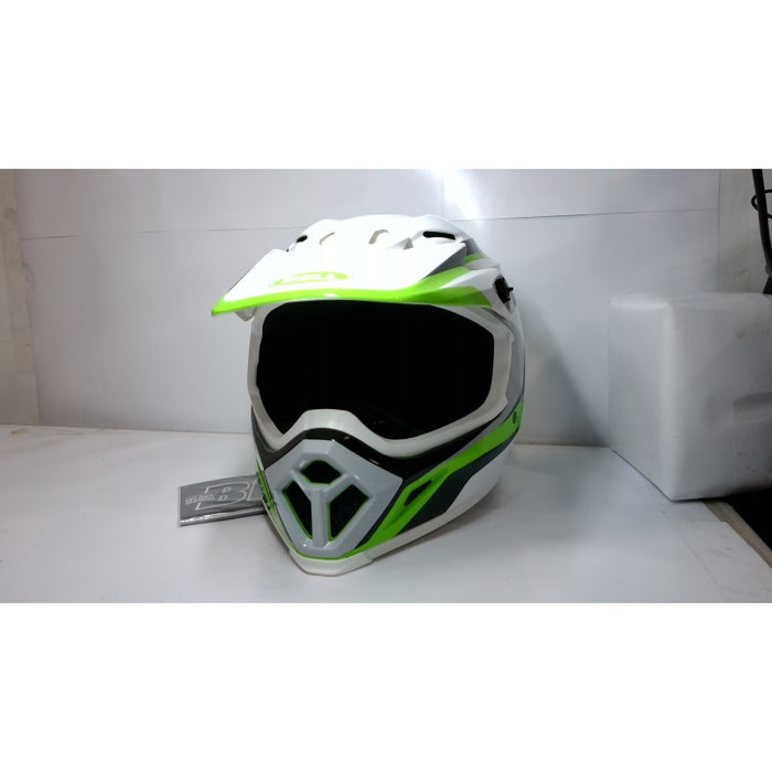 Bell Powersports MX-9 MIPS Green/White Rift Medium- Open Box (Without Box)
