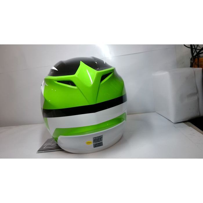 Bell Powersports MX-9 MIPS Green/White Rift Medium- Open Box (Without Box)