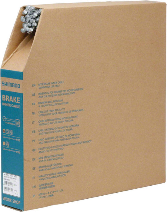 SHIMANO MTB SUS BRAKE INNER BOX, STAINLESS, 1.6X2050MM 100PCS (BULK)
