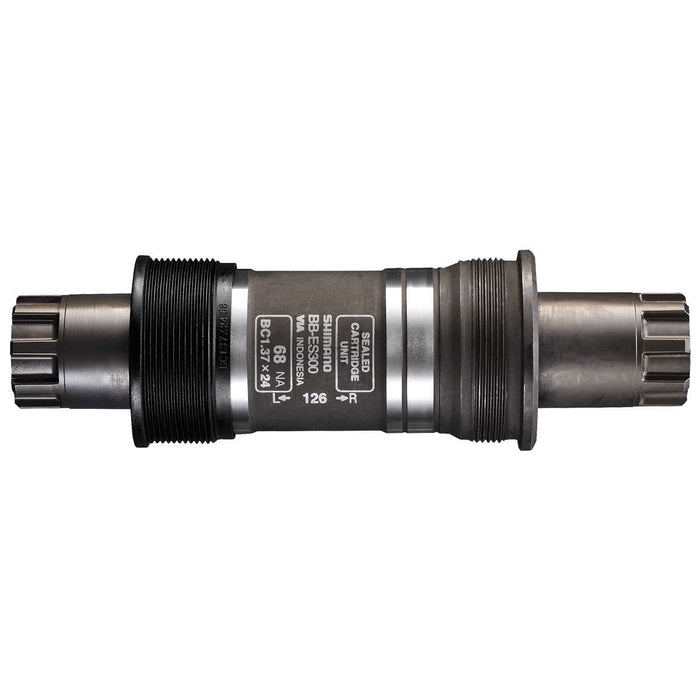 SHIMANO BOTTOM BRACKET, BB-ES300, SPLINED/HOLLOW-TYPE AXLE, BSA 73MM-126, W/O FIXING BOLT