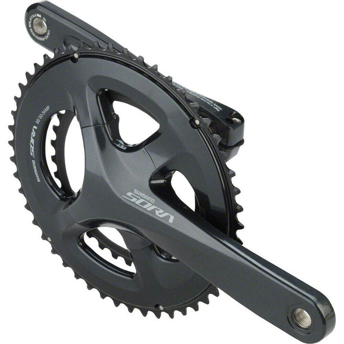 SHIMANO FRONT CHAINWHEEL, FC-R3000, SORA DOUBLE, 4-ARM 165MM 2-PCS FC, FOR REAR 9-SPEED,50X34T W/O CHAIN GUARD, W/O BB
