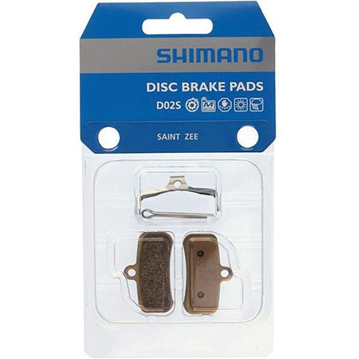 SHIMANO D02S METAL PAD W/O FIN, PAD SPRING, W/SPLIT PIN, 1 PAIR