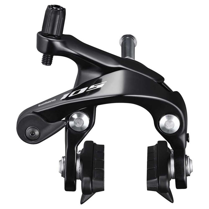 SHIMANO CALIPER BRAKE, BR-R7000, 105, FRONT, CS51, SUNKEN NUT:10.5/12.5/18/27/32MM, R55C4 SHOE, BLACK