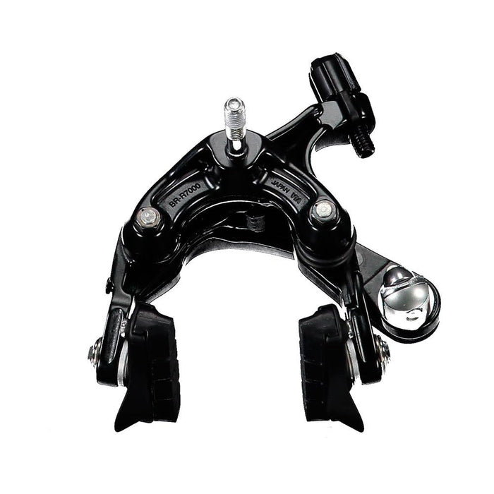 SHIMANO CALIPER BRAKE, BR-R7000, 105, FRONT, CS51, SUNKEN NUT:10.5/12.5/18/27/32MM, R55C4 SHOE, BLACK