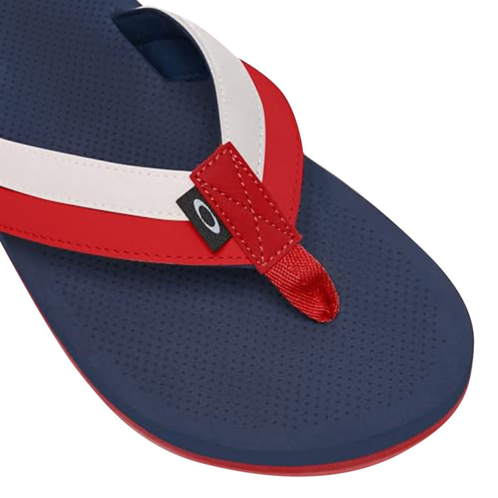 Oakley Burke Flip Flop Red/White/Blue 12.0