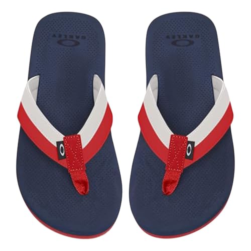 Oakley Burke Flip Flop Red/White/Blue 14.0