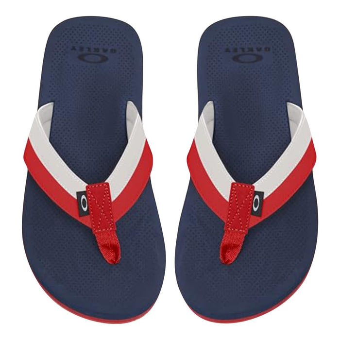 Oakley Burke Flip Flop Red/White/Blue 6.0