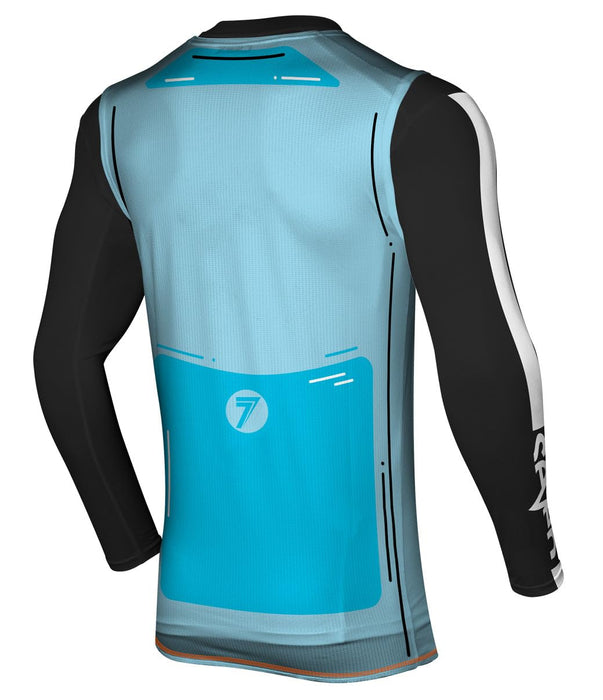 SevenMx Zero Hijack Overjersey Cyan Lg