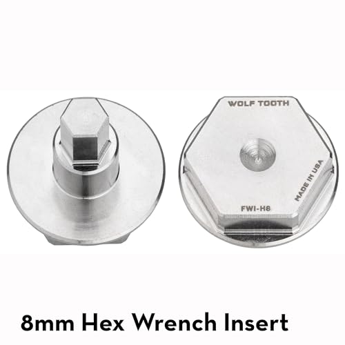 Wolf Tooth Pack Wrench and Inserts Kit - Ultralight BB Wrench and 1-Inch Hex Inserts Bicycle Tools