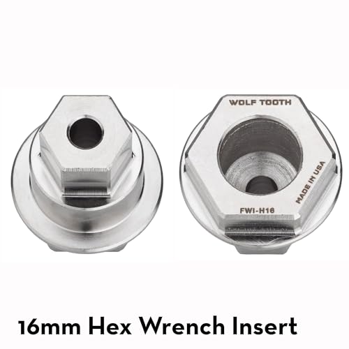 Wolf Tooth Pack Wrench and Inserts Kit - Ultralight BB Wrench and 1-Inch Hex Inserts Bicycle Tools