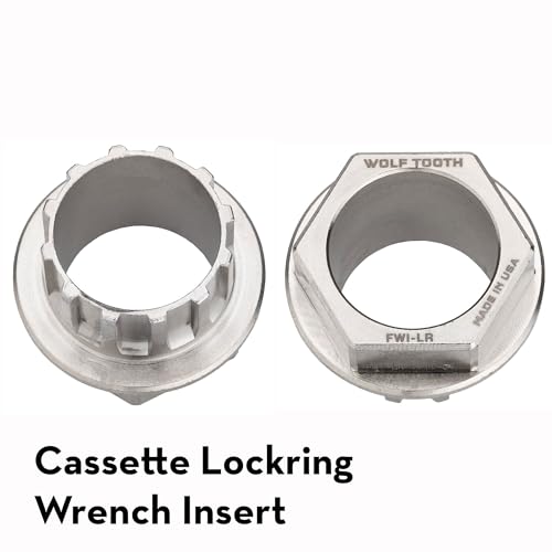 Wolf Tooth Pack Wrench and Inserts Kit - Ultralight BB Wrench and 1-Inch Hex Inserts Bicycle Tools