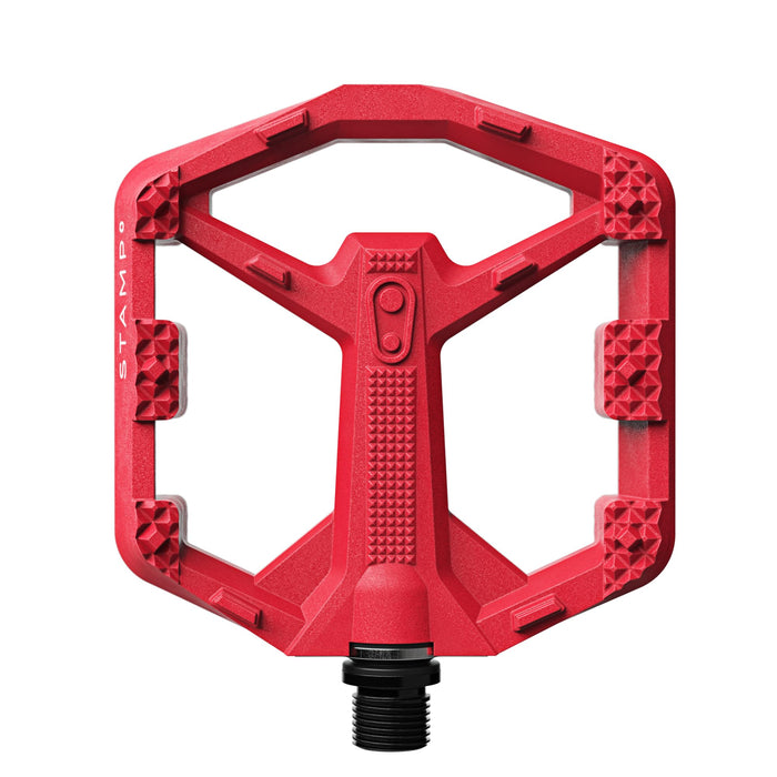 Crankbrothers Stamp 0 Pedals - Platform Aluminum 9/16 Bright Red Small