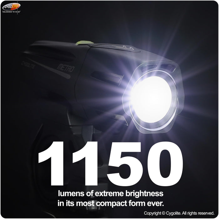 Cygolite Metro Pro Headlight Bicycle Light Rechargeable High-Output Front Light Bicycle Lights