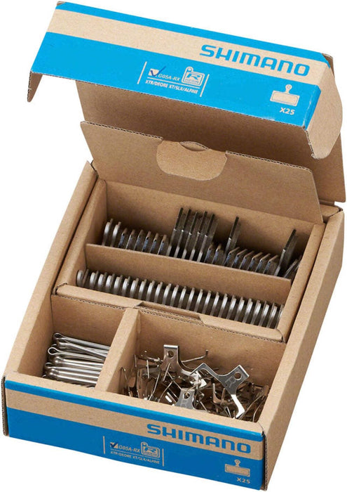 SHIMANO G05A-RX RESIN PAD W/O FIN, W/SPRING, W/SPLIT PIN, 25 PAIRS