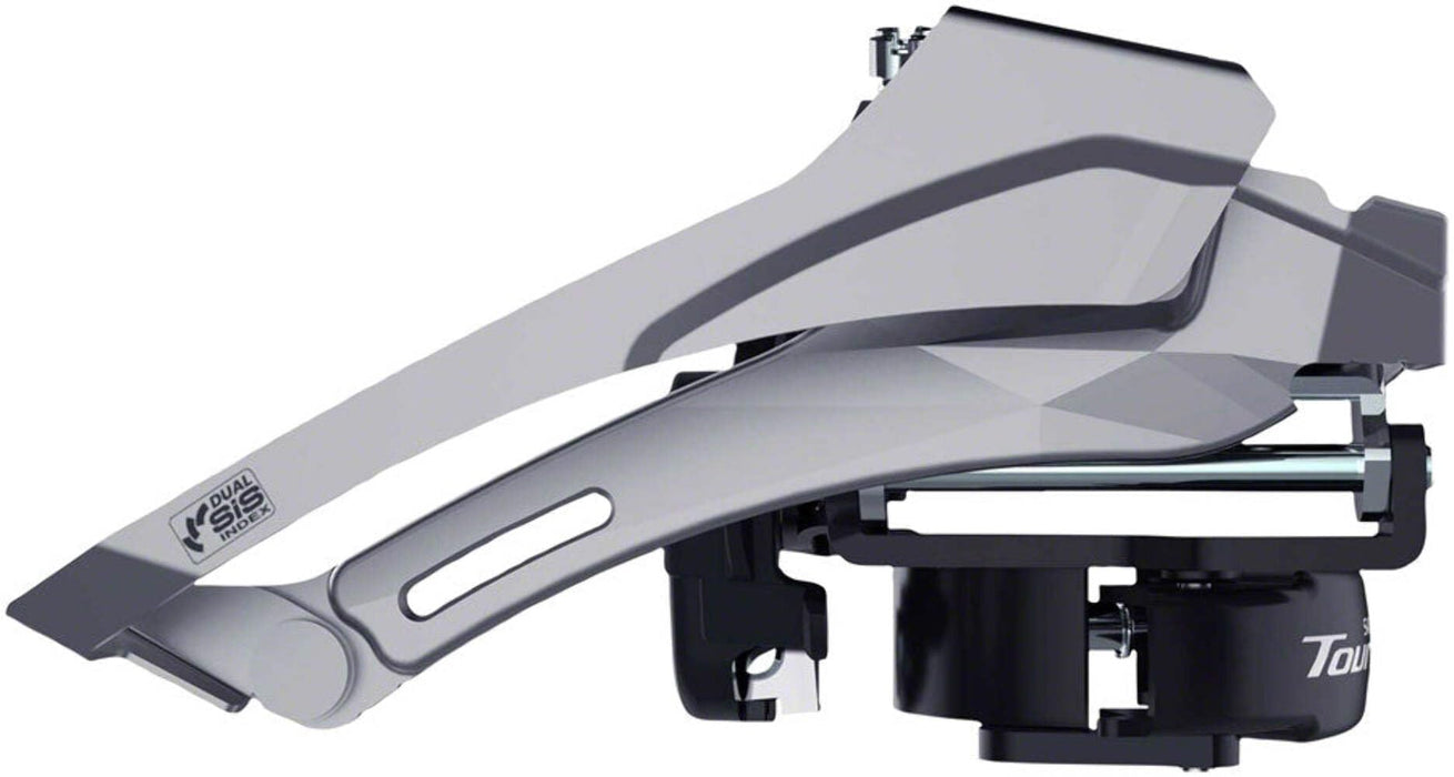 Shimano Tourney Fd-Ty606-L Front Derailleur - 6/7/8-Speed Double Top Swing Dual Pull 31.8/34.9Mm 63-68 Chainstay Angle 16T Cap. Bicycle Derailleurs