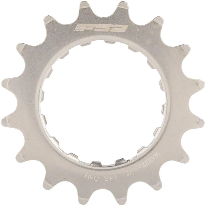 Full Speed Ahead WA322 eBike Sprocket for GEN 2 Bosch - 16t 2.5mm Offset Stainless Steel Polished Silver