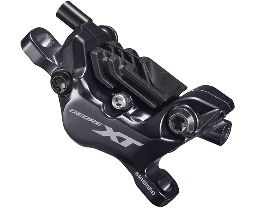 Shimano XT BR-M8120 Disc Brake Caliper - 4-Piston Post-Mount Metal Pads with Fins Black
