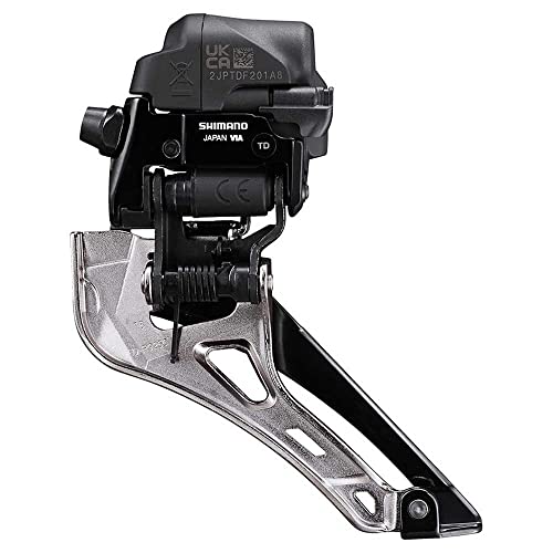 Shimano Dura-Ace FD-R9250 Di2 Front Derailleur - 2x12-Speed Braze-on Down Swing For 50-55t Max Black/Silver