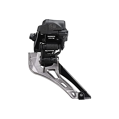 Shimano Dura-Ace FD-R9250 Di2 Front Derailleur - 2x12-Speed Braze-on Down Swing For 50-55t Max Black/Silver
