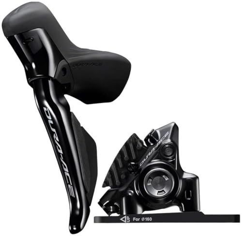 Shimano Dura-Ace ST-R9270F-L Di2 Shift/Brake Lever with BR-R9270 Hydraulic Disc Brake Caliper - Left/Front 2x Flat Mount Black