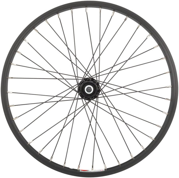 Sta-Tru Single Wall Rear Wheel - 20 Bolt On 3/8 x 135mm Rim Brake Freewheel Black Clincher