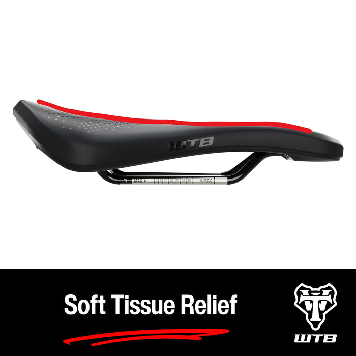 WTB Rocket Saddle - Titanium Black Medium Fusion Form