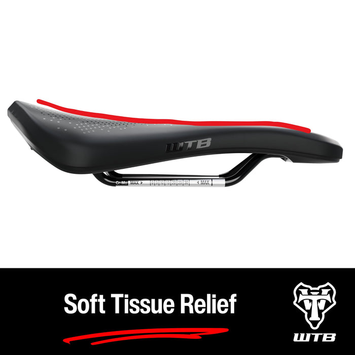 WTB Rocket Saddle - Chromoly Black Medium Fusion Form