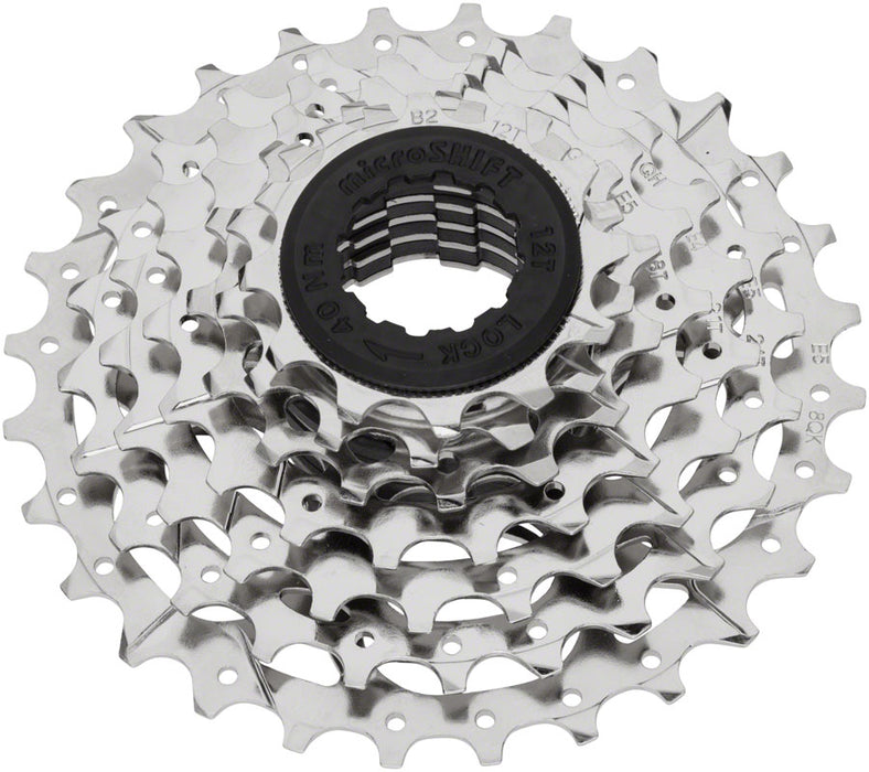 microSHIFT H07 Cassette - 7 Speed 12-32t Silver Nickel Plated