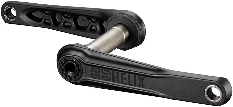 e*thirteen Helix Core Crankset - 165mm 73mm 24mm Spindle with e*thirteen P3 Connect Interface Black