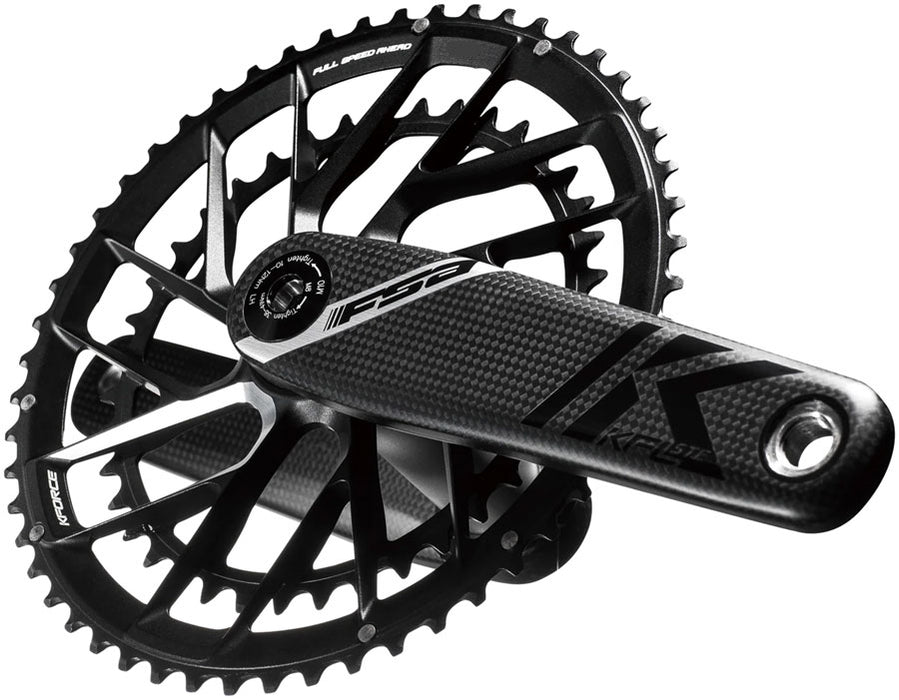 FSA K-Force Team Edition Crankset 2x 50/34T Chainrings 170mm Arm Length Direct Mount 386EVO Spindle   Black