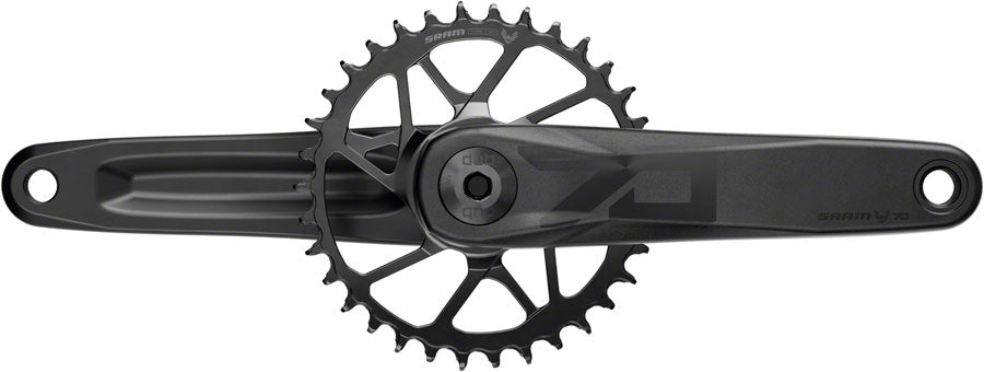 SRAM Eagle 70 T-Type Wide Crankset - 175mm 12-Speed 32t Chainring Direct Mount 2-Guards DUB Spindle Interface Black