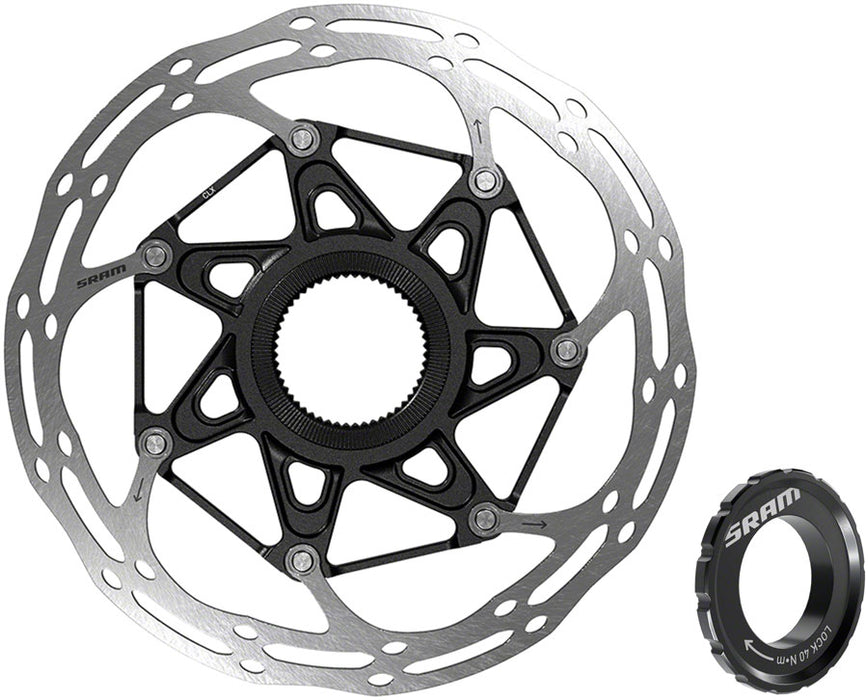 SRAM CenterLine X Disc Brake Rotor - 180mm Center Lock 1.85mm Includes External Tooled Lockring
