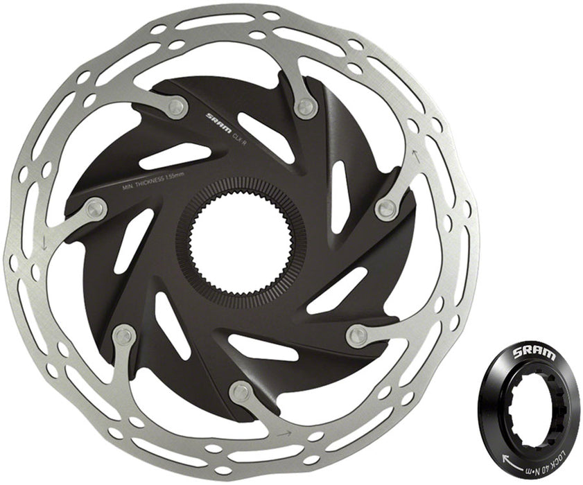 SRAM CenterLine XR Disc Brake Rotor - 140mm Center Lock 1.85mm Includes Internal Tooled Lockring