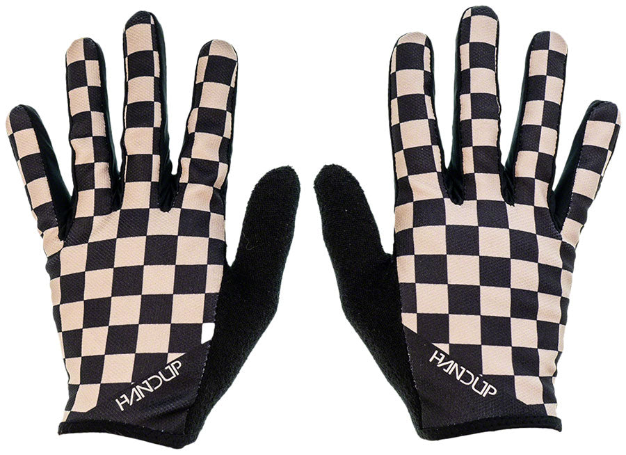 Handup Most Days Gloves - Checkered Black/Tan Large