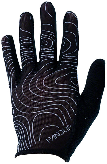 Handup Vented Gloves - Topo Map Black Medium