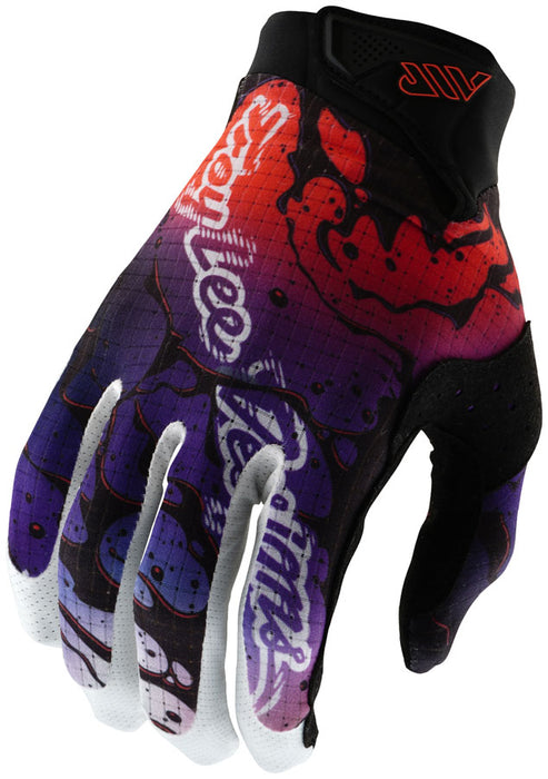 Troy Lee Designs Air Glove   Drip Black / Purple Small