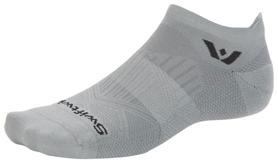 Swiftwick Aspire No Show Socks - Circuit Pewter XLarge
