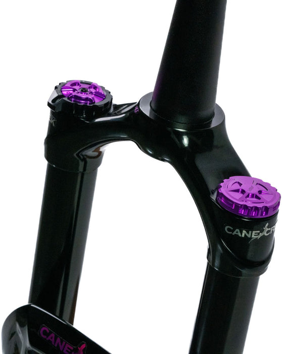 Cane Creek Helm MKII Air 29 Suspension Fork - 29 160 mm 15 x 110 mm 44 mm Offset Gloss Black/Purple