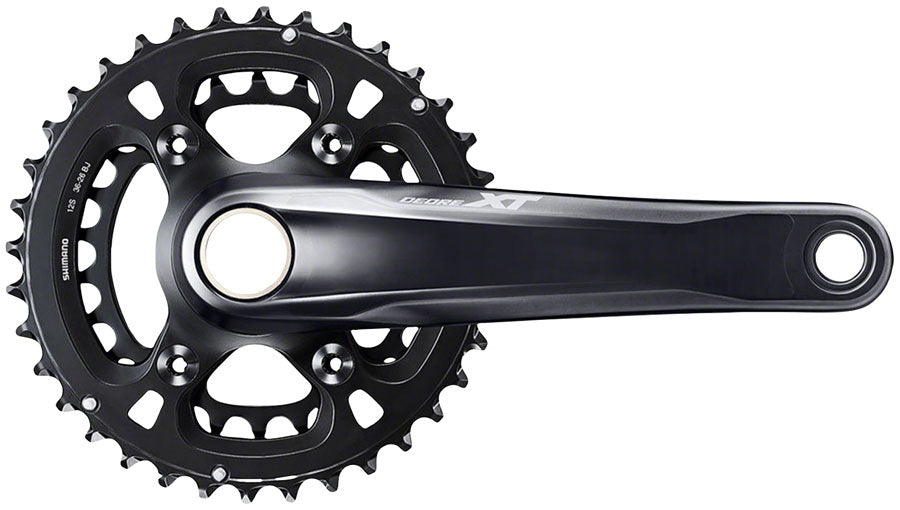 Shimano Deore XT FC-M8100-2 Crankset - 175mm 12-Speed 36/26t Direct Mount Hollowtech II Spindle Interface Black