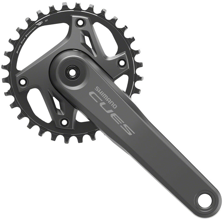 Shimano CUES FC-U6000-1 Crankset - 165mm 9/10/11-Speed 32t Asymmetric 110 BCD Black