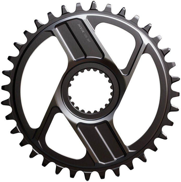 Shimano XTR SM-CRM96 1x Direct Mount Chainring - 36t Shimano Direct Mount For 12-Speed HG+ Chain Fits M9200 and M9220 Crank Dark Gray