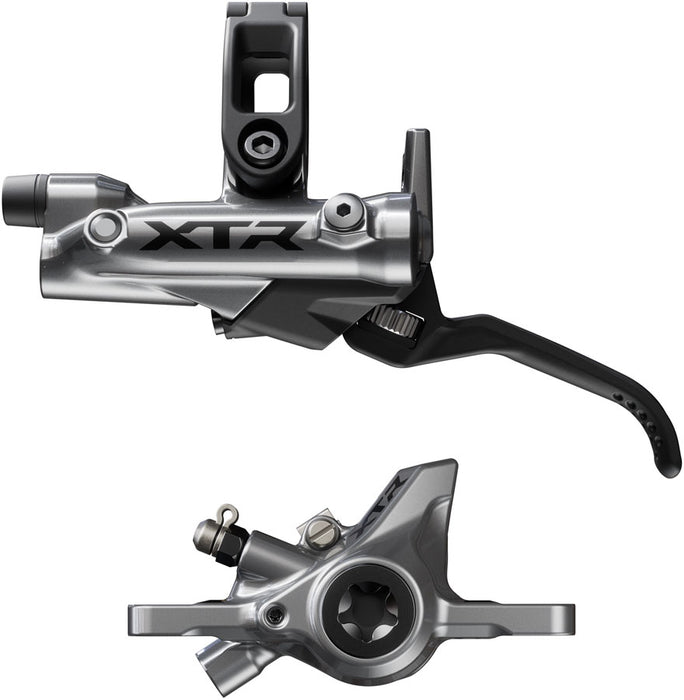 Shimano XTR BR-M9200 Disc Brake and BL-M9220 Lever - Left/Front Post Mount 2-Piston Caliper SM-BH90-SS Hose Metal Pads Gray