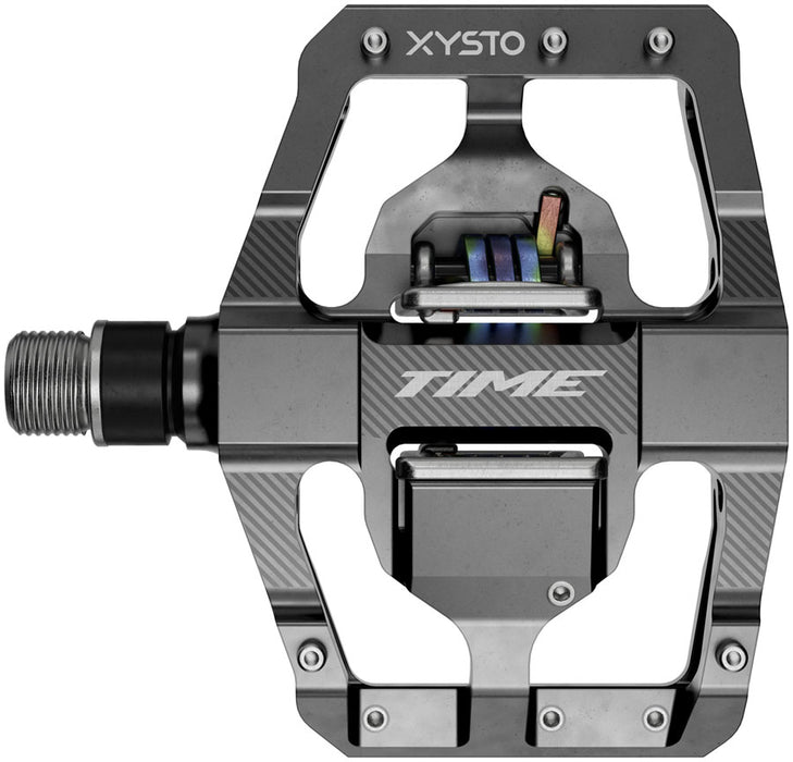 Time XYSTO Pedals - Dual Sided Clipless Aluminum 9/16 Gray C1