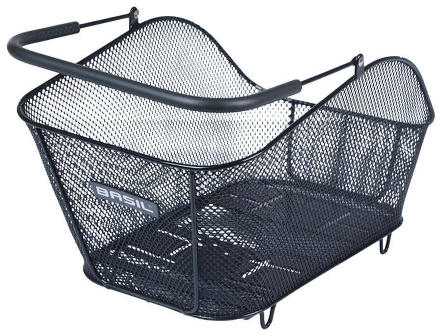 Basil Icon M NX System Rear Basket - Black