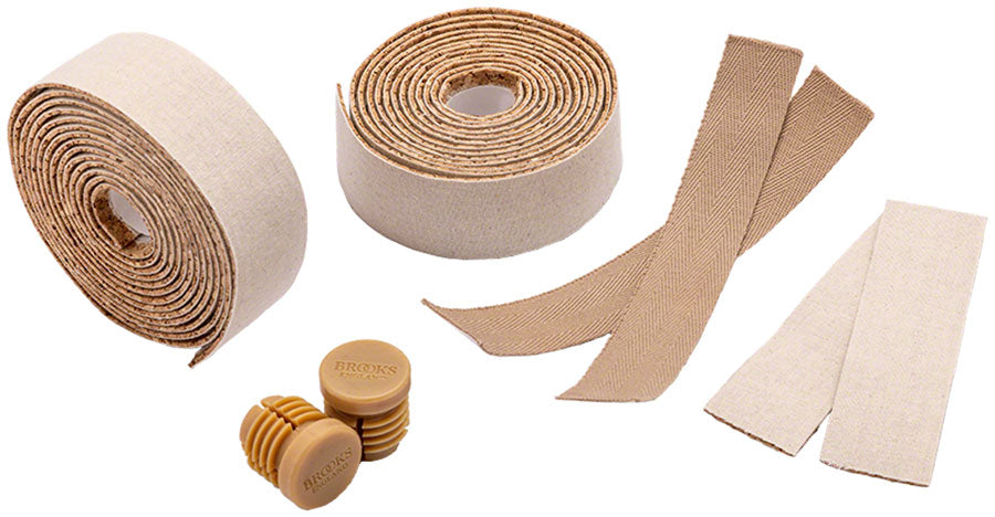 Brooks Cotton Cork Bar Tape - 1.5mm Natural