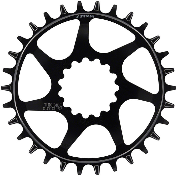 e*thirteen Helix Guidering - 30t 10/11/12-Speed 52/55mm Flip Flop CL 3/5mm Offset e*thirteen DM Black