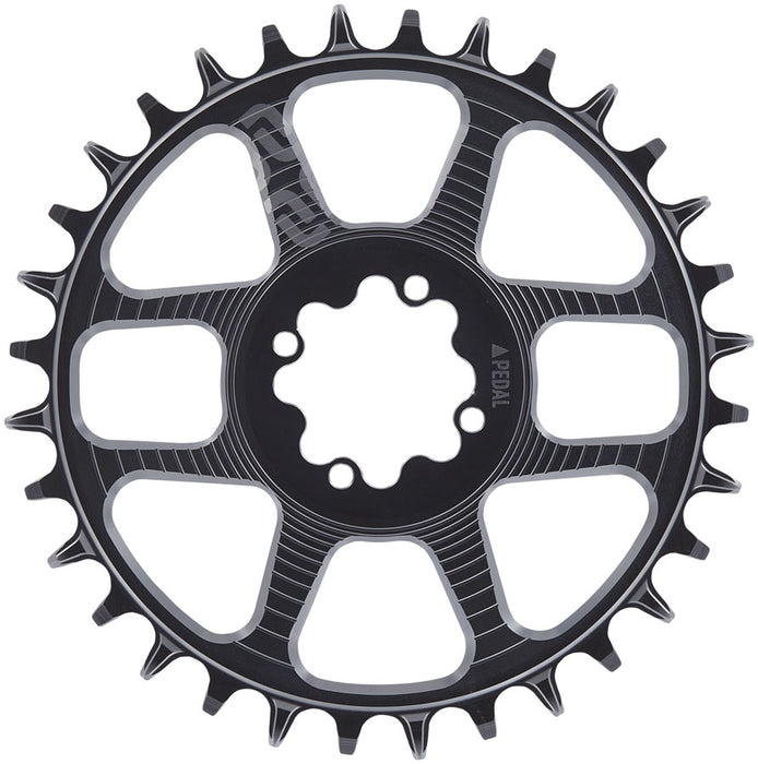 e*thirteen Helix Race 8-Bolt Chainring - 34t 11/12-Speed 3mm Offset 8-Bolt Direct Mount Black